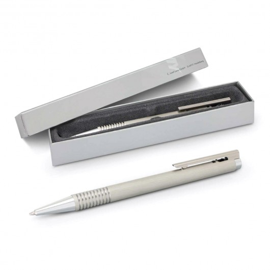 Brushed Steel Lamy logo pens